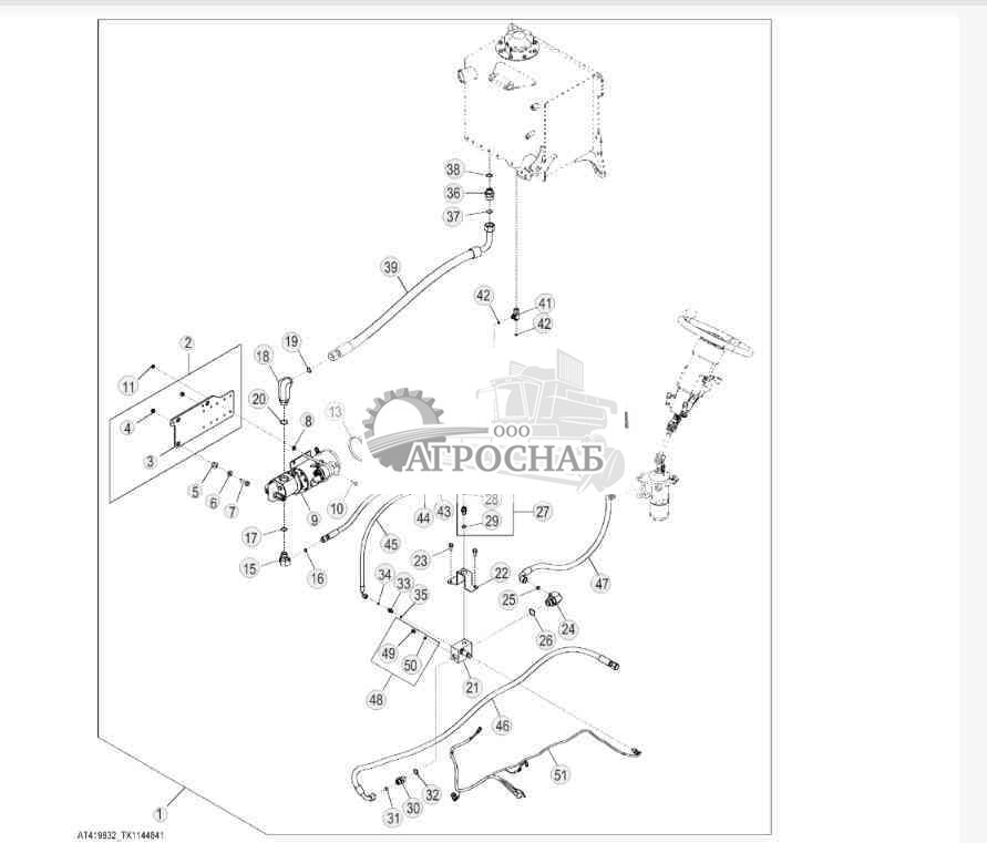 Комплект вспомогательной системы рулевого управления, гидротрансформатор 